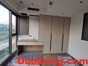 东方剑桥柜体,套装门,护墙安装竣工现场-多工网